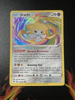 Pokemon TCG Jirachi Amazing Rare 119/185 Vivid Voltage Holo English 70 HP Basic - Image 1