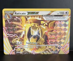 The Pokemon Company Raticate BREAK 89/122 BREAKpoint Rare Holo Eng 2016 110HP - Image 1