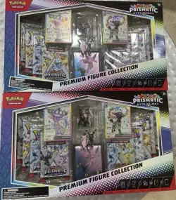 Pokemon Prismatic Evolutions Premium Figure Collection Sealed | LOT OF 2 - Image 1