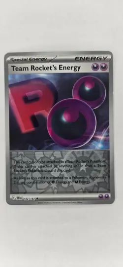 Team Rocket's Energy 182/182 Uncommon Destined Rivals Pokemon Reverse Holo NM - Image 1