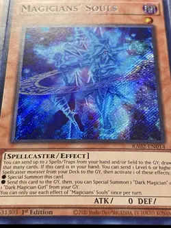 3x Magicians' Souls | RA02-EN014 | Secret Rares | NM | 1st Editions | YuGiOh! - Image 5