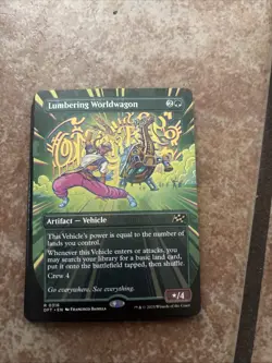 Lumbering Worldwagon (Borderless) Aetherdrift Foil - Image 1