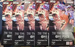 One Piece CCG OP-16 The Time Of Battle Sleeved Booster Packs English - Lot of 5! - Image 1