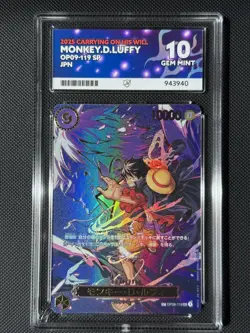 ACE 10 Monkey D Luffy SEC SP OP09-119 Alt Art Carrying on His Will ONE PIECE JPN - Image 1