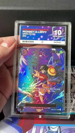 ACE 10 Monkey D Luffy SEC SP OP09-119 Alt Art Carrying on His Will ONE PIECE JPN - Image 2