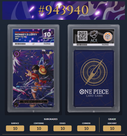 ACE 10 Monkey D Luffy SEC SP OP09-119 Alt Art Carrying on His Will ONE PIECE JPN - Image 4