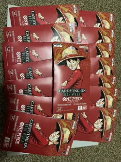 *Lot of 15* One Piece OP-13 Sealed Sleeved Booster Packs - Image 1