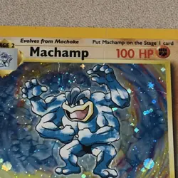 MACHAMP - 8/102 - Base Set - Holo - Pokemon Card - HP - Image 4
