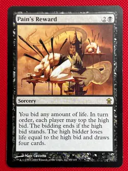 MTG 1X Pain's Reward X1 Saviors of Kamigawa Magic - LP - Image 1