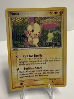 2005 Pokemon EX Deoxys #44 Plusle Reverse Holo Rare Vintage Card STAMPED MP - Image 1