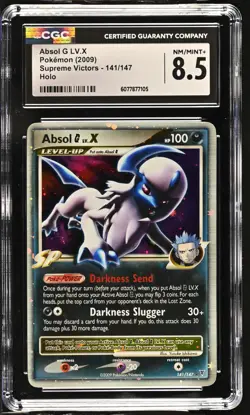 CGC 8.5 Absol G LV.X 2009 Supreme Victors 141/147 Holo Pokemon Card - Image 1