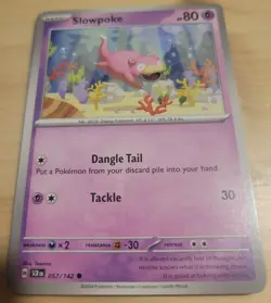 Slowpoke Non Holo 57 /142 Common Stellar Crown Pokemon Near Mint - Image 2