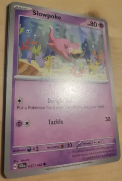 Slowpoke Non Holo 57 /142 Common Stellar Crown Pokemon Near Mint - Image 3