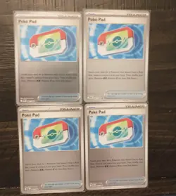 4x Poke Pad 081/088 Perfect Order POR Reverse Holo Pokemon TCG NM Playset - Image 1