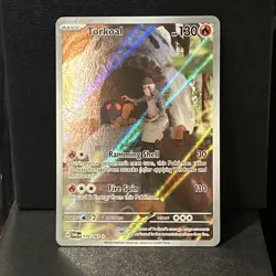 Torkoal 172/167 Pokemon Twilight Masquerade Illustration Rare NM - Image 1