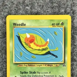 Vintage Pokemon Neo Discovery Weedle 70/75 Common NM - Image 3