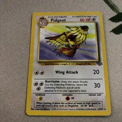 PIDGEOT 24/64 RARE JUNGLE POKEMON UNLIMITED HP - Image 1