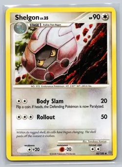 Shelgon 50/100 Stormfront Stage 1 Colorless Endurance Pokemon TCG 2008 - Image 1