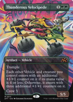 Thunderous Velocipede (Borderless) M Aetherdrift # 317 NM Normal - Image 1