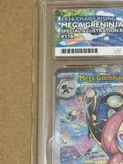 Pokemon TCG Chaos Rising Mega Greninja ex 116/086 SIR ACE 10 *PERFECT SUBGRADES* - Image 4