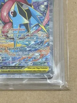Pokemon TCG Chaos Rising Mega Greninja ex 116/086 SIR ACE 10 *PERFECT SUBGRADES* - Image 5