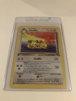 PERSIAN POKEMON TCG 1ST LIIMITED EDITION 42/64 ITALIAN NEAR MINT RARE - Image 1