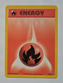 Pokemon - Fire Energy - Neo Genesis 107/111 - Common - LP - Image 1