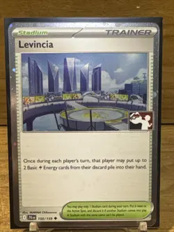 Levincia 150/159 JTG Prize Pack Play! Pokemon Cosmo Holo Stamped Near Mint NM - Image 1