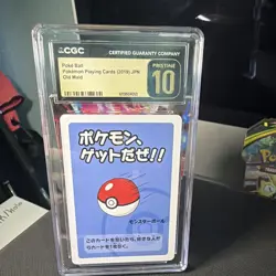 Pokemon TCG Poke Ball CGC Pristine 10 Old Maid Japanese 2019 #6119504053 - Image 1