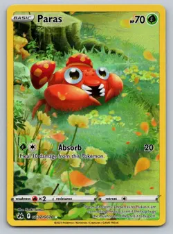 Pokemon Crown Zenith Paras GG32/GG70 Galarian Gallery NM - Image 1