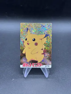 Pikachu Holo Pokemon Vintage Pocket Monsters Vending Prism Sticker 370 - Image 1