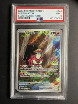 Turtonator 146 PSA 9 2024 Pokemon SCR EN Illustration Rare - Image 1