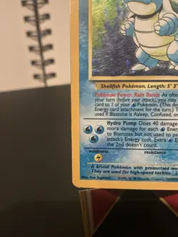 Blastoise Base Set 2/102 Holo Rare Unlimited English 1999 100 HP Pokemon TCG - Image 5