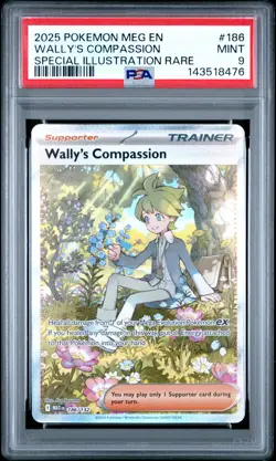 2025 POKEMON MEG EN-MEGA EVOLUTION #186 WALLY'S COMPASSION PSA 9 - Image 1