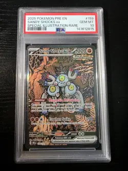Pokemon Sandy Shocks ex SIR 159/131 Prismatic Evolutions PSA 10 2025 EN - Image 1