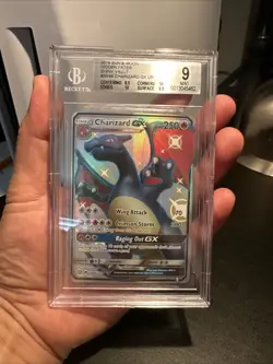 Pokemon Charizard GX SV49/SV94 Hidden Fates BGS 9 (PSA) - Image 5