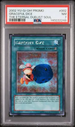 2002 Yu-Gi-Oh! Graceful Dice EDS Limited Edition Secret Rare PSA 7 - Image 1