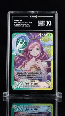 Shirahoshi (022) (Alternate Art) OP11-022 A Fist of Divine Speed EN Leader TAG10 - Image 1