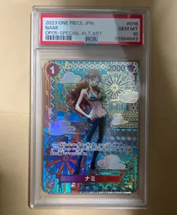 Nami One Piece 2023 Alternate Art OP05 Awakening/New Era Japanese #016 PSA 10 - Image 1