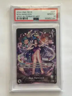 2024 One Piece OP07 EN Alternate Art #038 Boa Hancock PSA 10 GEM MINT - Image 1