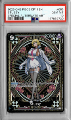 2025 One Piece OP11 Stussy Special Alternate Art PSA 10 - Image 1