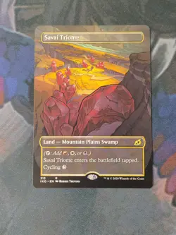 Savai Triome - Borderless Showcase | Ikoria | NM | MTG - Image 1