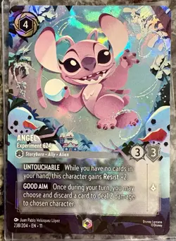 Disney Lorcana TCG Angel Enchanted 238/204 Winterspell NM - Image 1