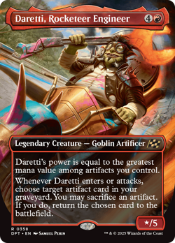 Daretti, Rocketeer Engineer (Borderless) [Aetherdrift] Magic MTG - Image 1