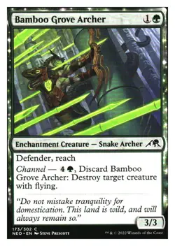 Bamboo Grove Archer Kamigawa: Neon Dynasty MTG - NM+ - Image 1