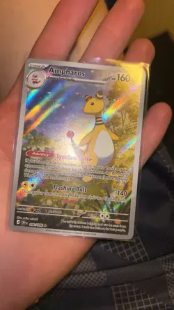 Ampharos 090/086 Chaos Rising Illustration Rare Holo Full Art Pokemon Card NM/M - Image 1