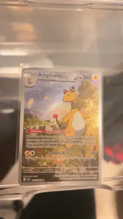 Ampharos 090/086 Chaos Rising Illustration Rare Holo Full Art Pokemon Card NM/M - Image 3