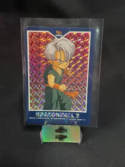 1995 Dragon Ball Z Hero Collection Prism #405 Trunks Holo Japanese Card - Image 1