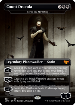 MTG Count Dracula - Sorin the Mirthless, Innistrad: Crimson Vow, Damaged, Englis - Image 1
