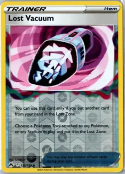 Pokemon Card - Lost Vacuum 135/159 Crown Zenith Uncommon Reverse Holo Near Mint - Image 1